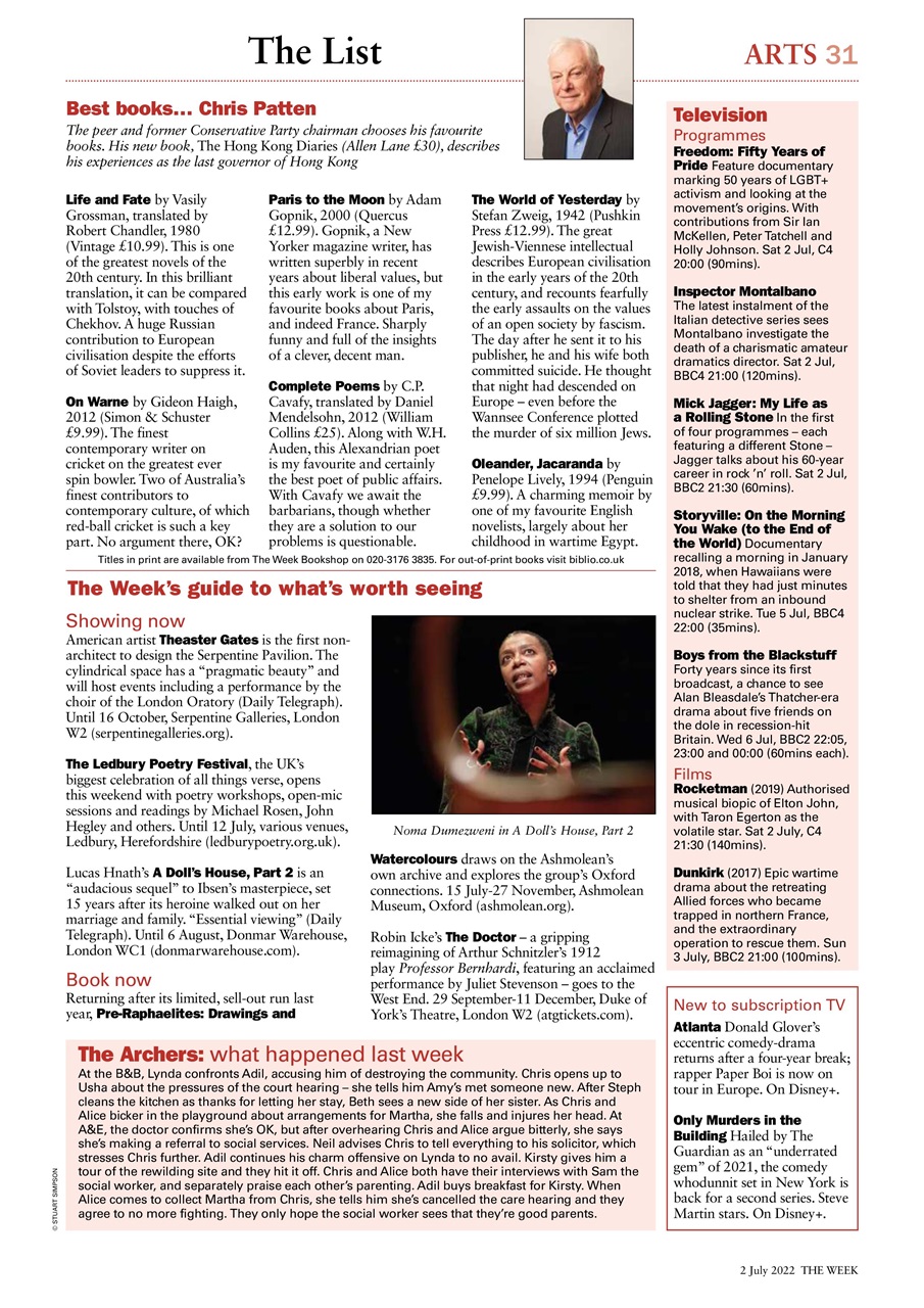 The Week Preview Pages