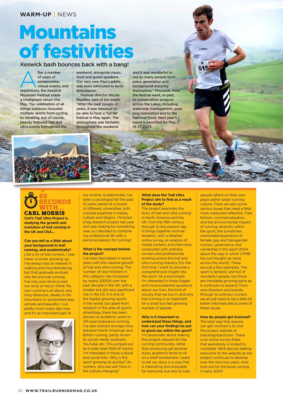 Trail Running Preview Pages