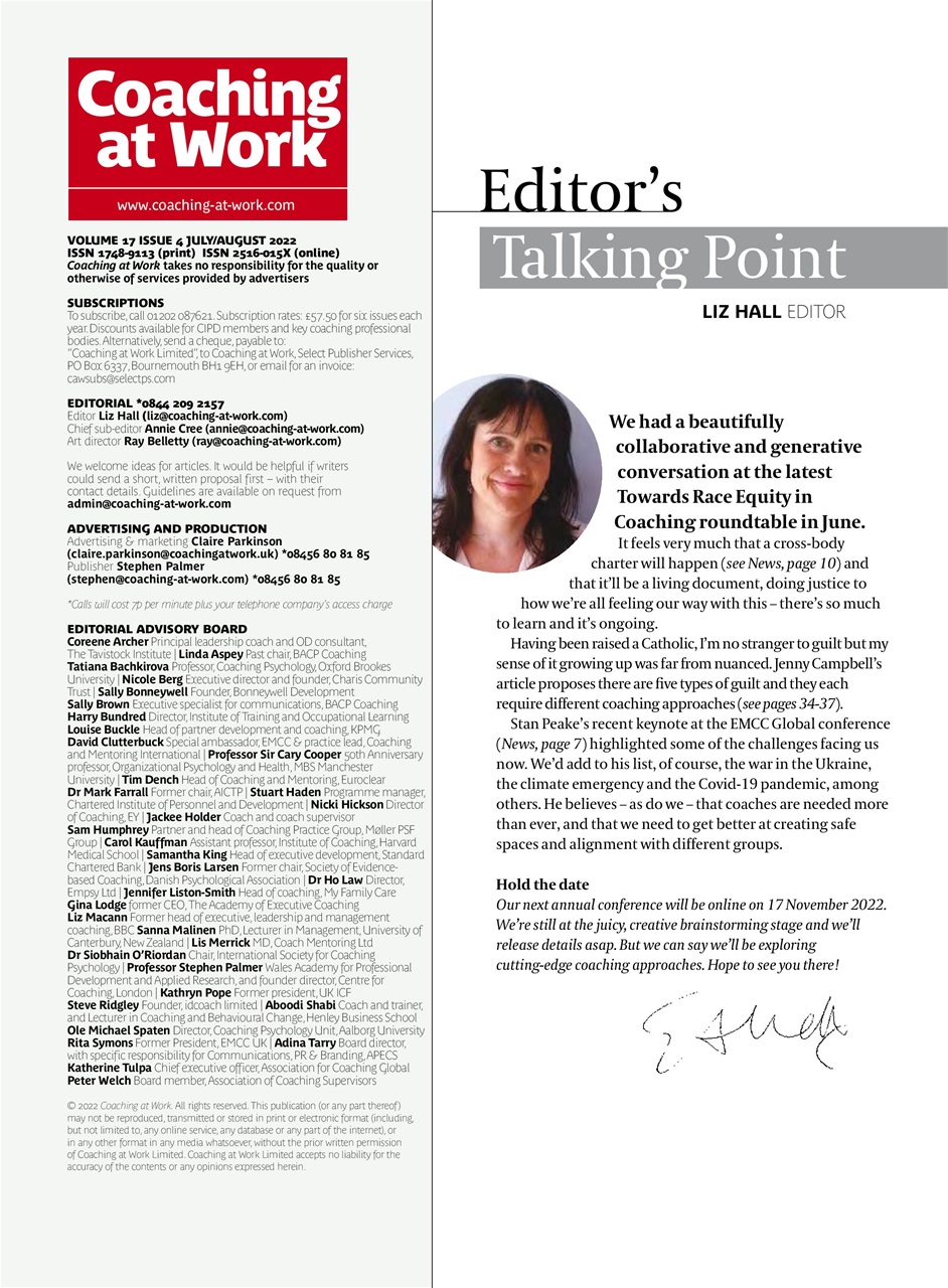 Coaching at Work Preview Pages