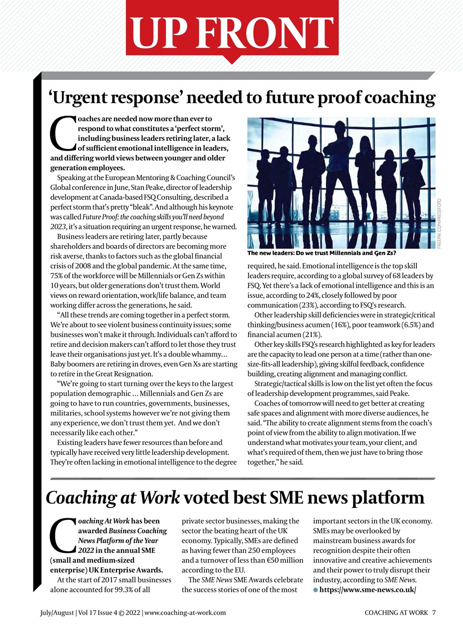 Coaching at Work Preview Pages