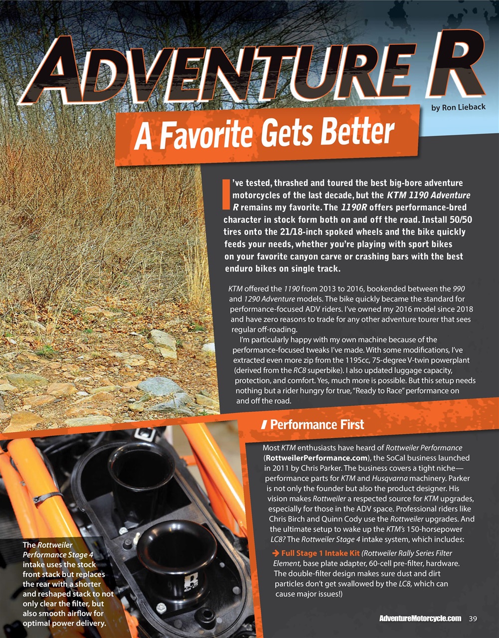 Adventure Motorcycle Preview Pages