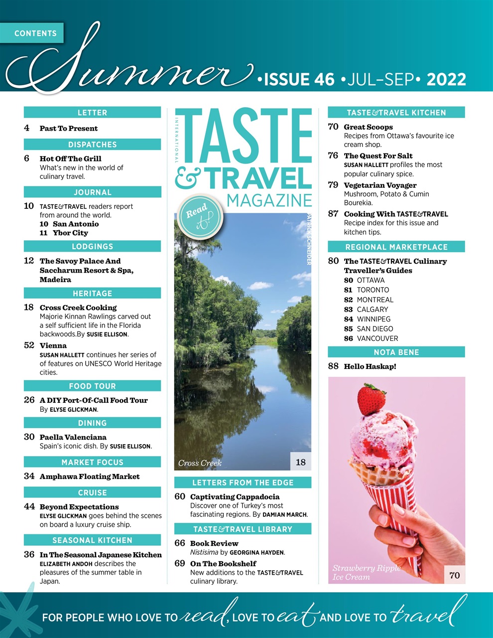 Taste & Travel International Preview Pages