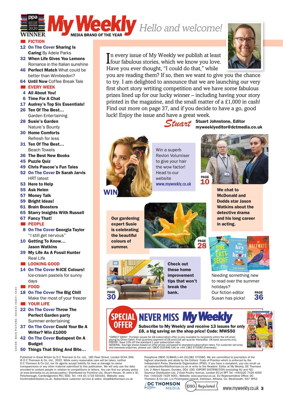 My Weekly Preview Pages