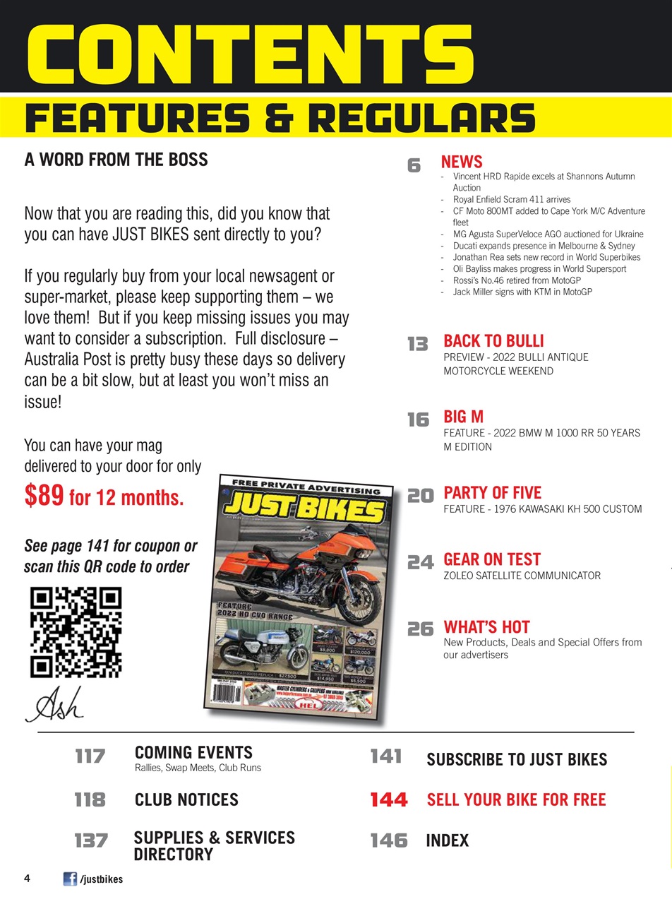 JUST BIKES Preview Pages