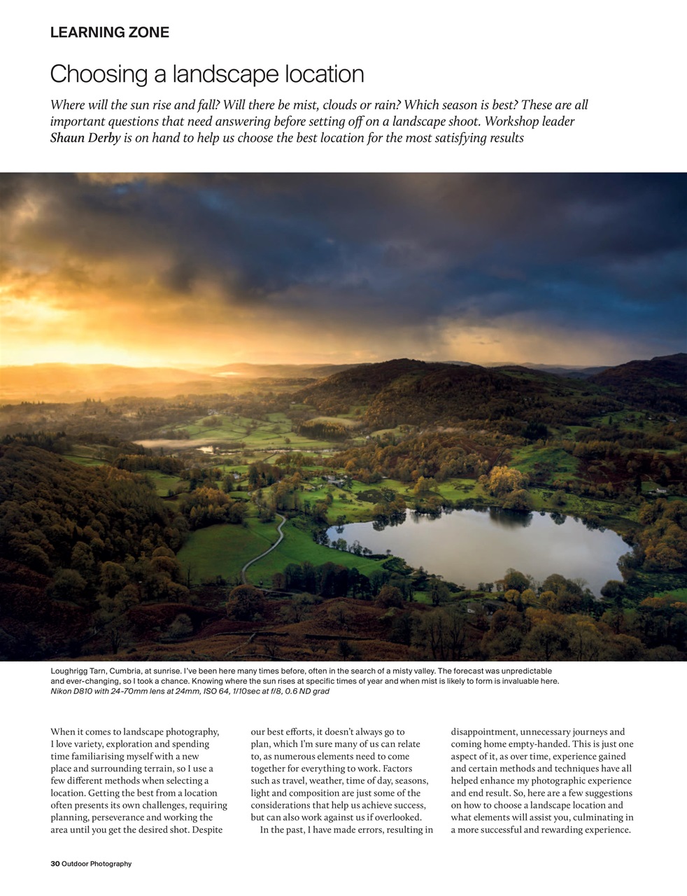 Outdoor Photography Preview Pages