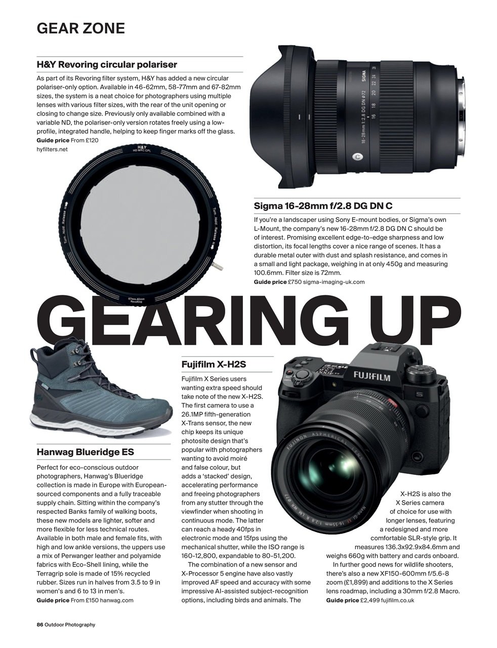 Outdoor Photography Preview Pages