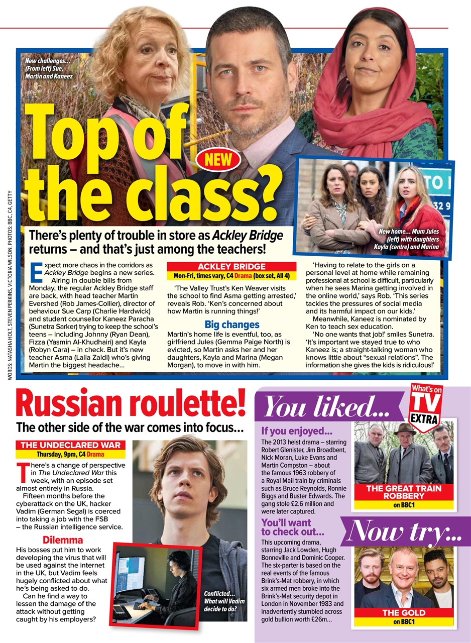 What's on TV Preview Pages