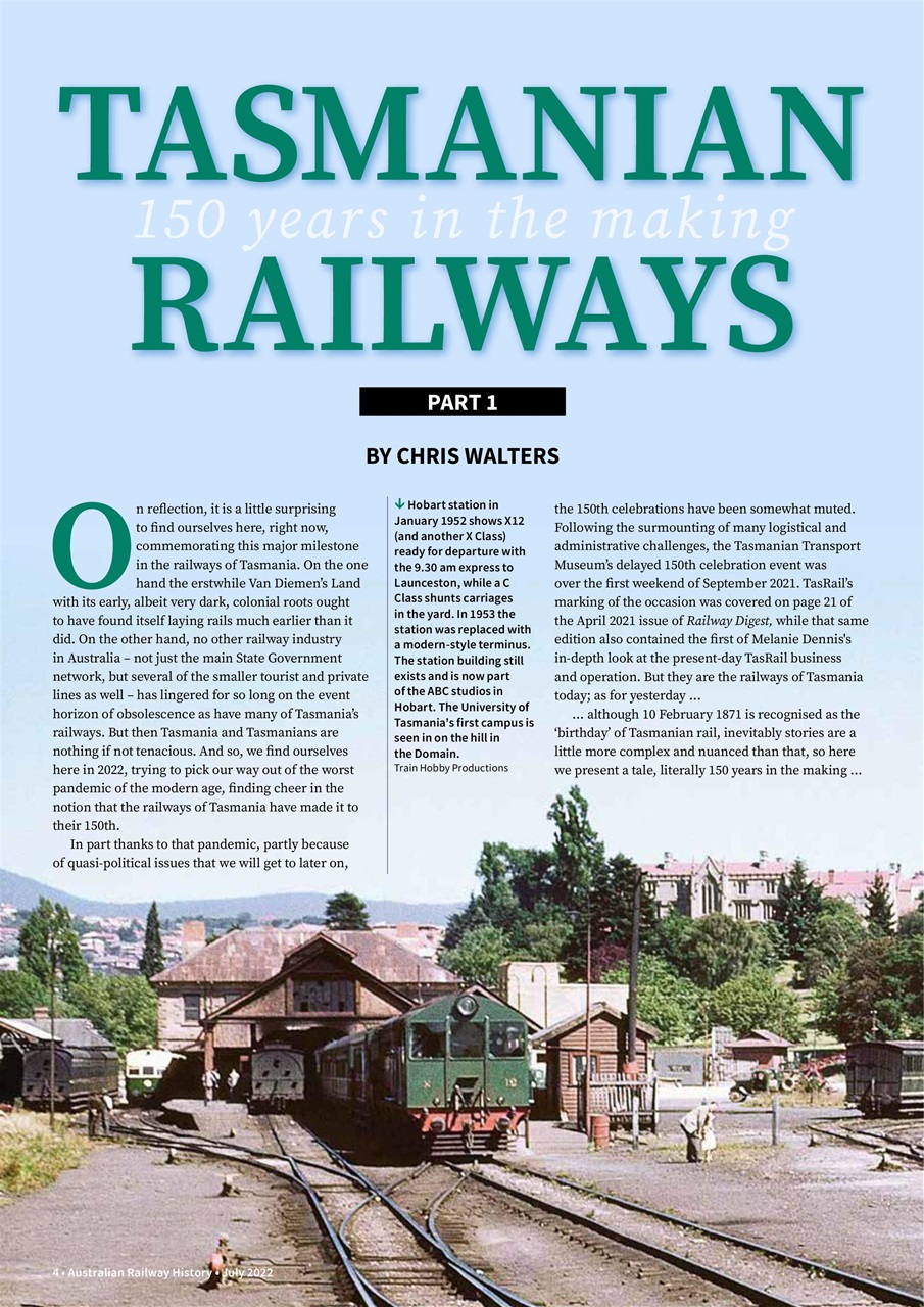Australian Railway History Preview Pages