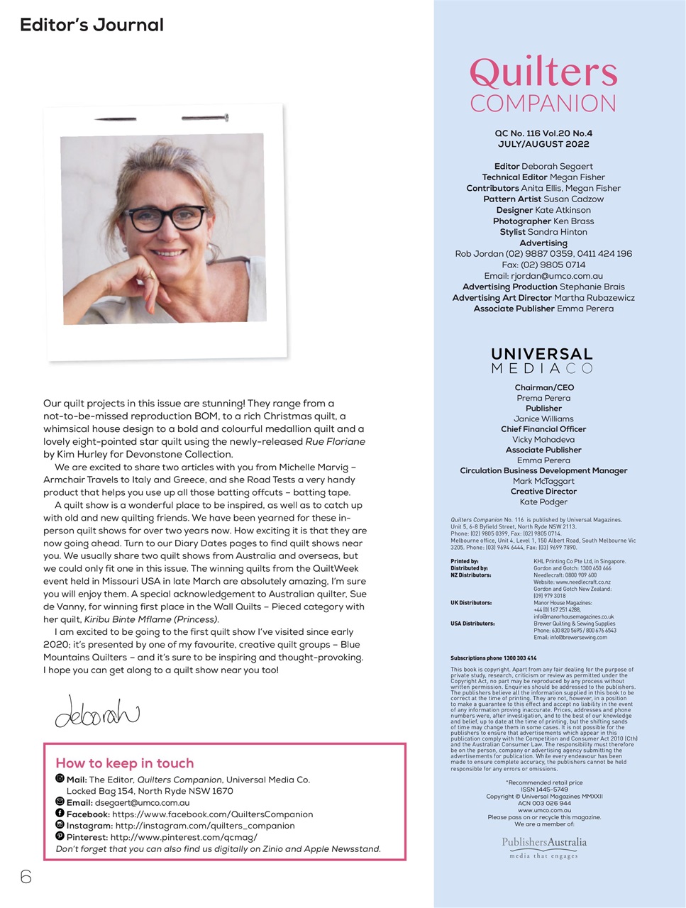 Quilters Companion Preview Pages