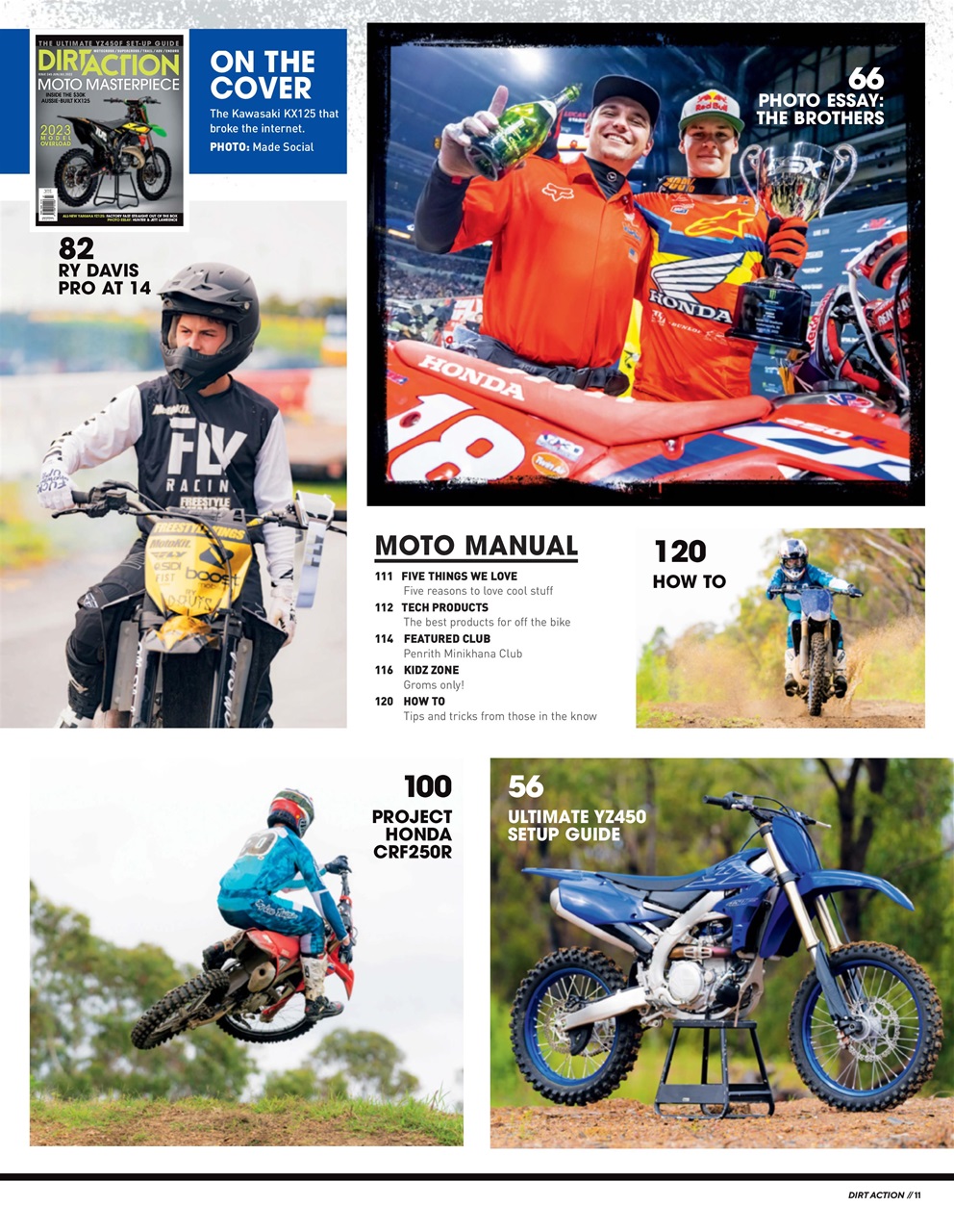 Dirt Action Preview Pages