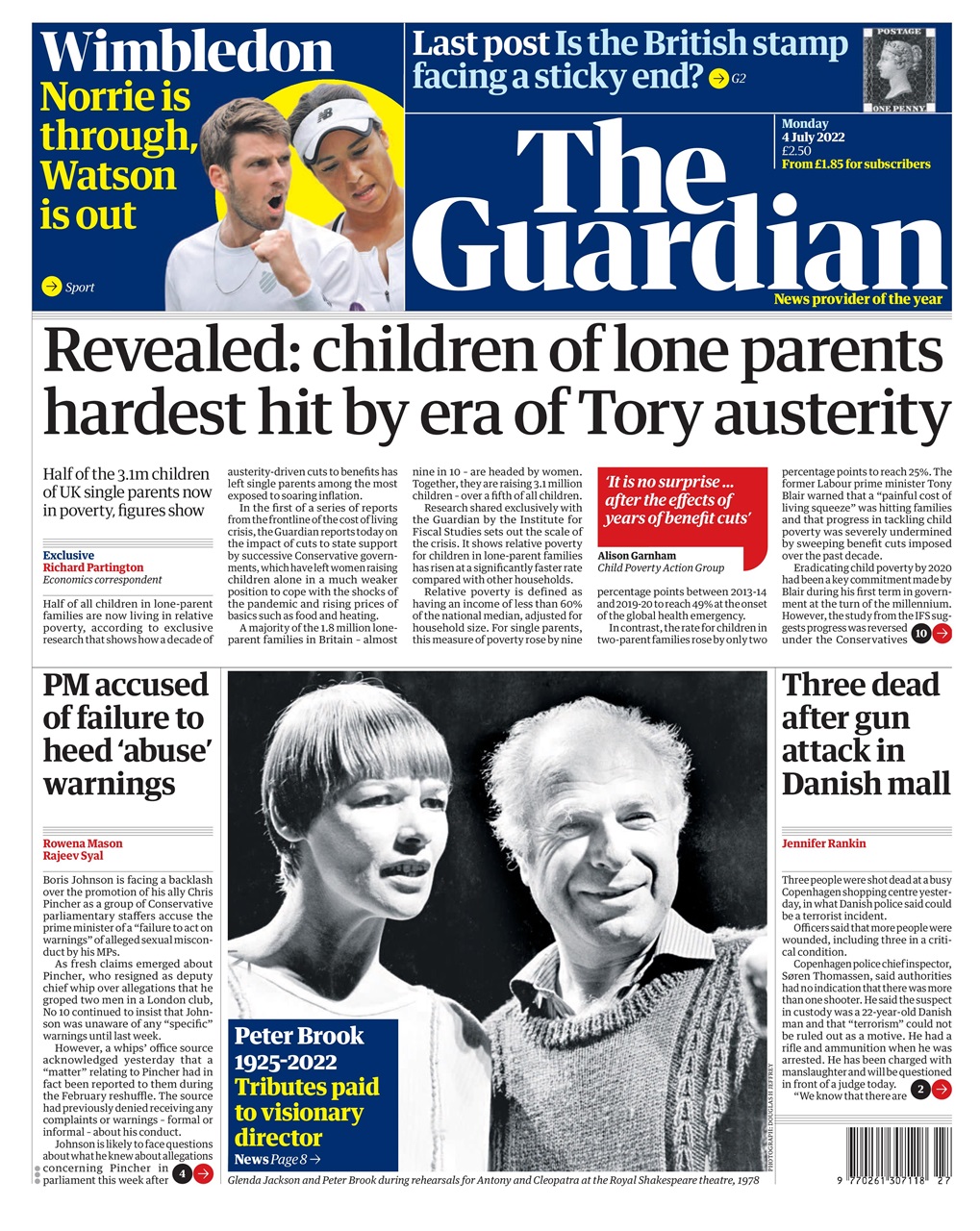 The Guardian Newspaper Preview Pages