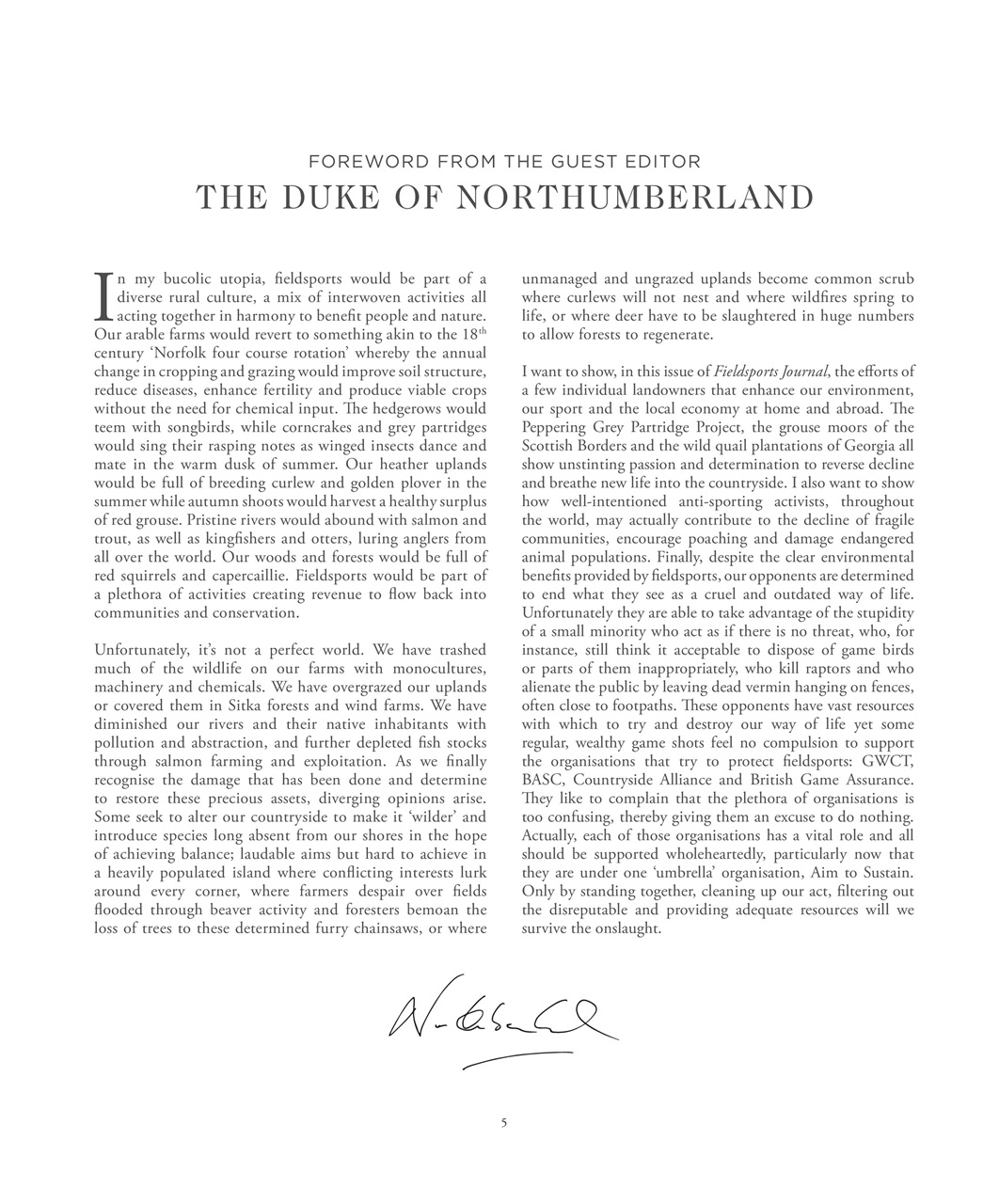 Fieldsports Journal Preview Pages