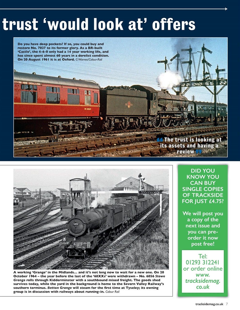 Trackside Preview Pages