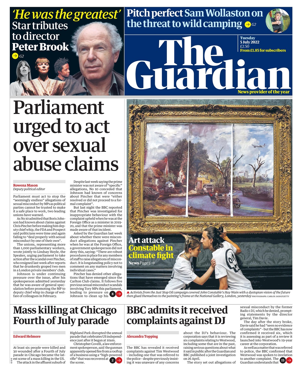 The Guardian Newspaper Preview Pages