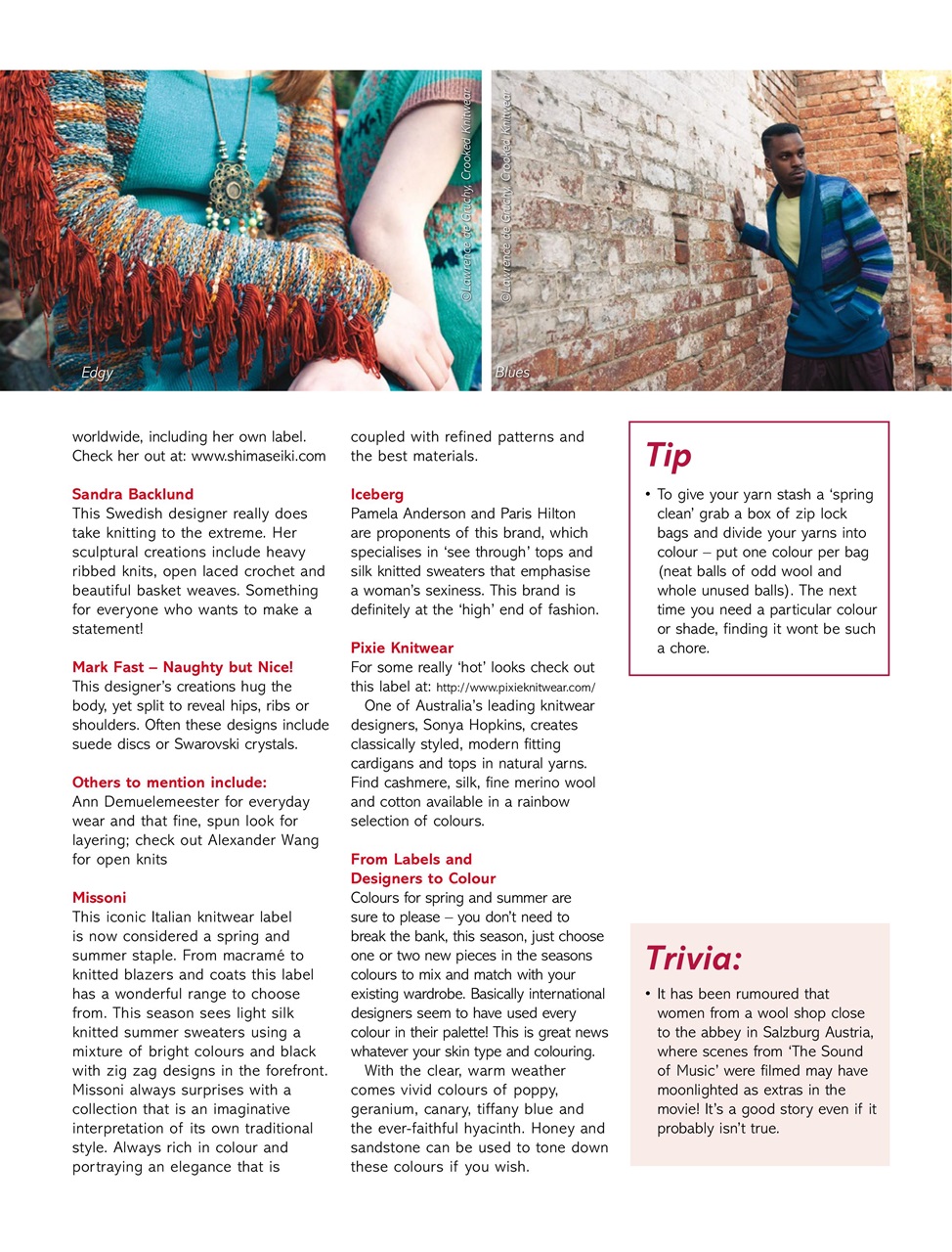 Australian Knitting Preview Pages