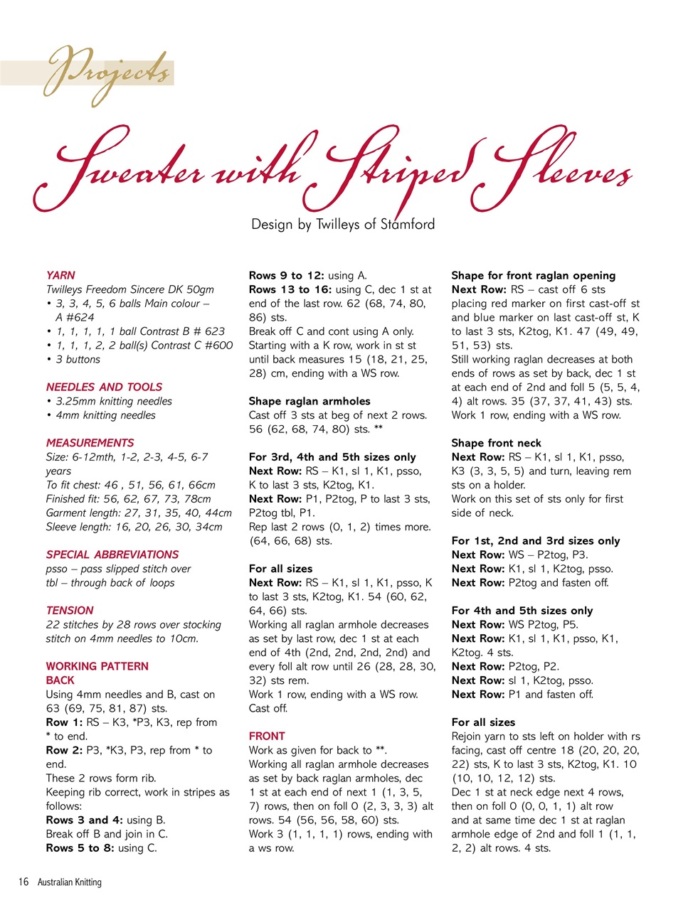 Australian Knitting Preview Pages