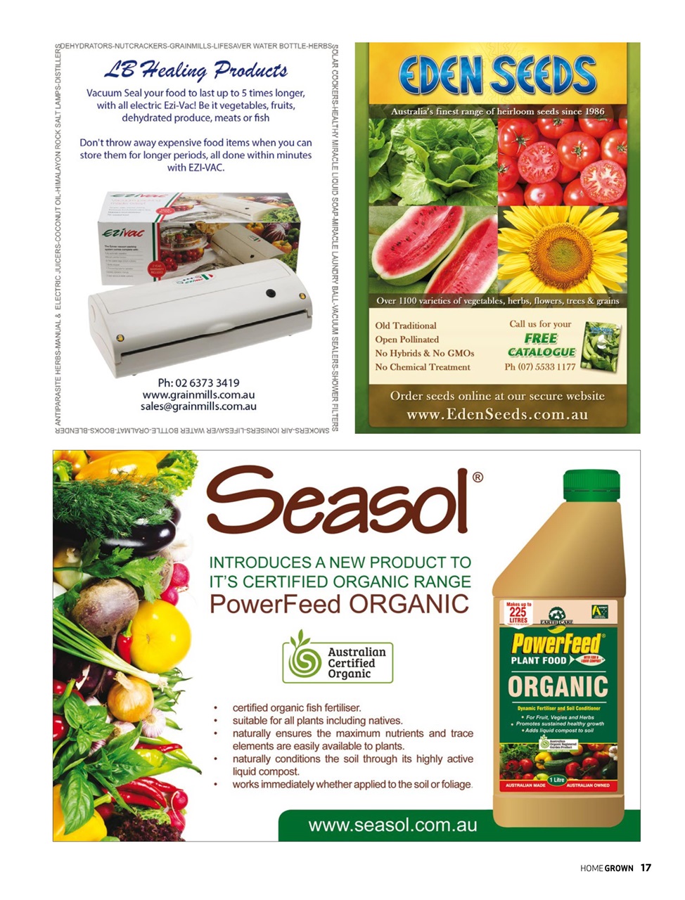 HomeGrown Preview Pages