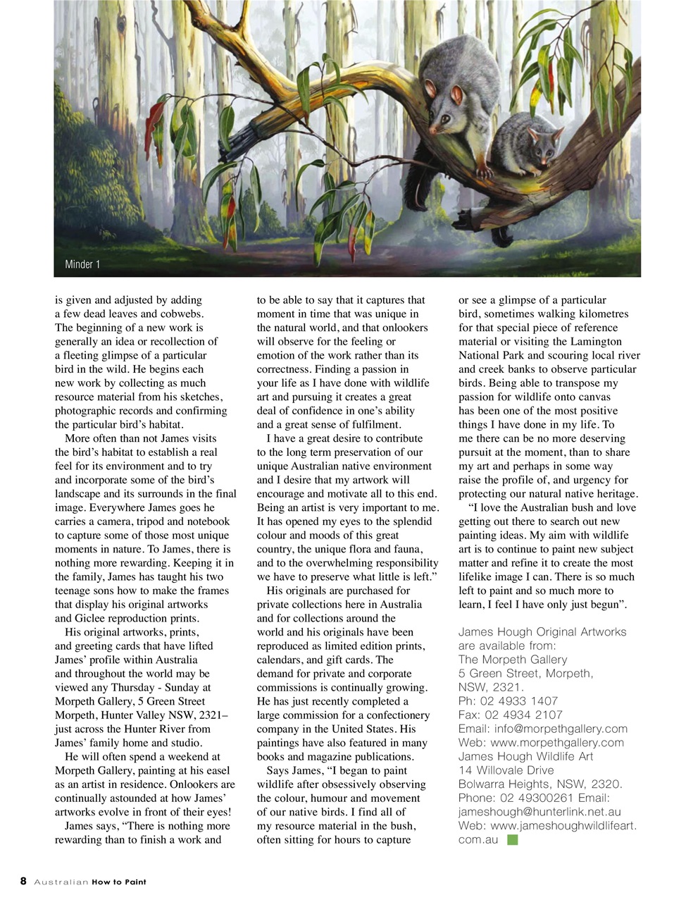 Australian How to Paint Preview Pages