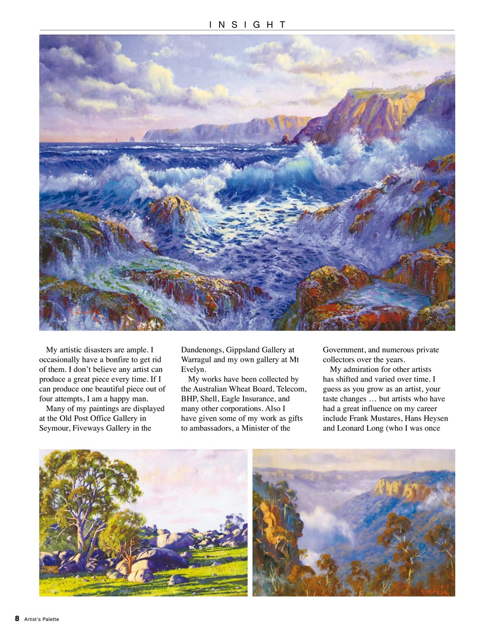 Artist's Palette Preview Pages