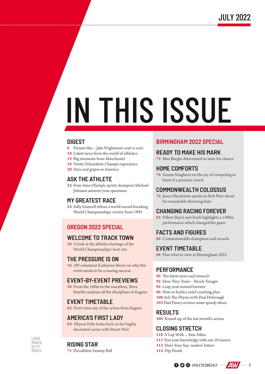 AW – Athletics Weekly Magazine Preview Pages