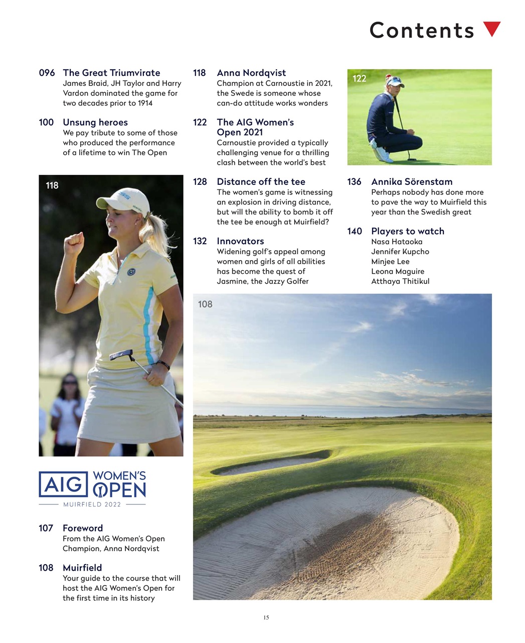 Champion Golfer Preview Pages