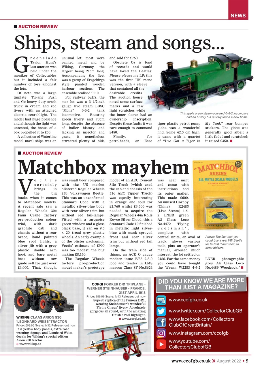Collectors Gazette Preview Pages