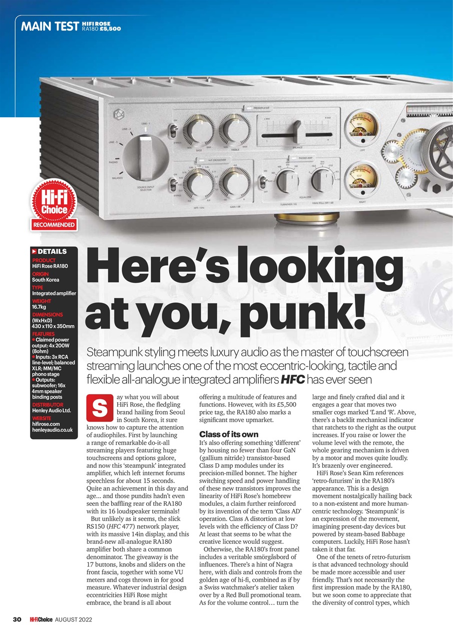 Hi-Fi Choice Preview Pages