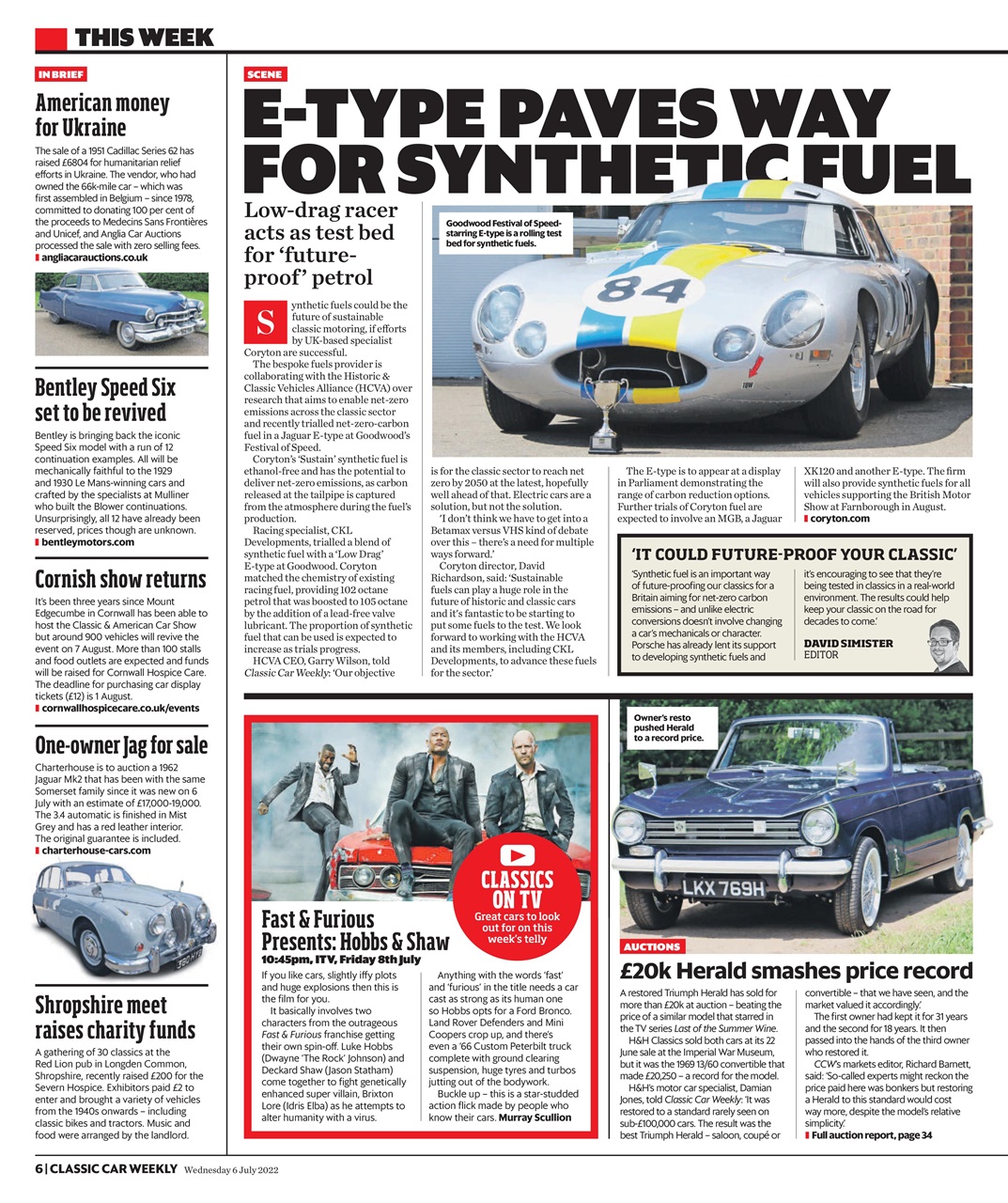 Classic Car Weekly Preview Pages