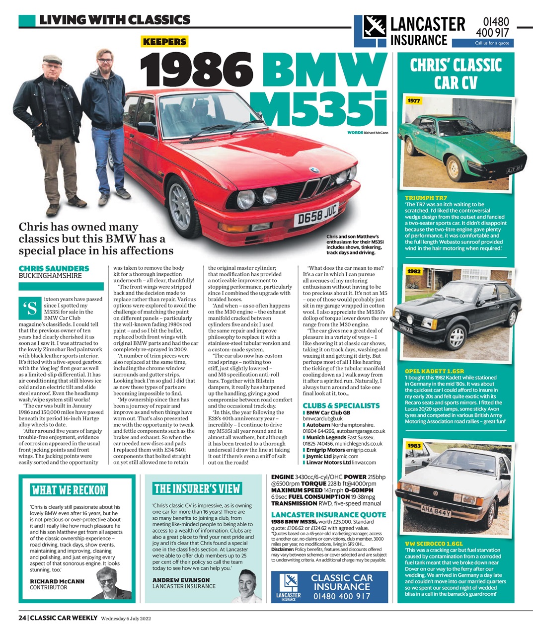 Classic Car Weekly Preview Pages