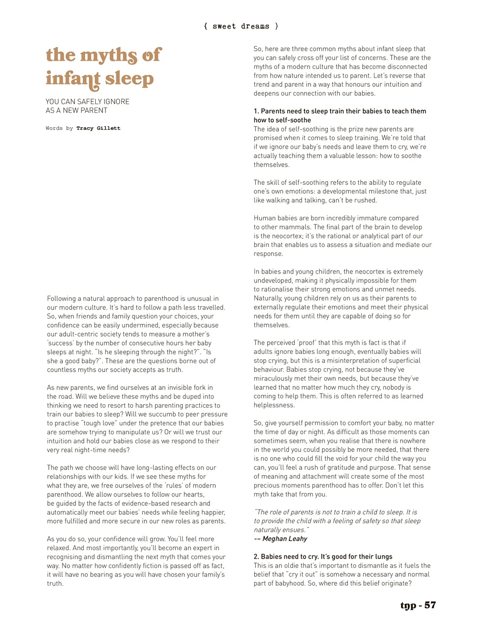 The Natural Parent Magazine Preview Pages