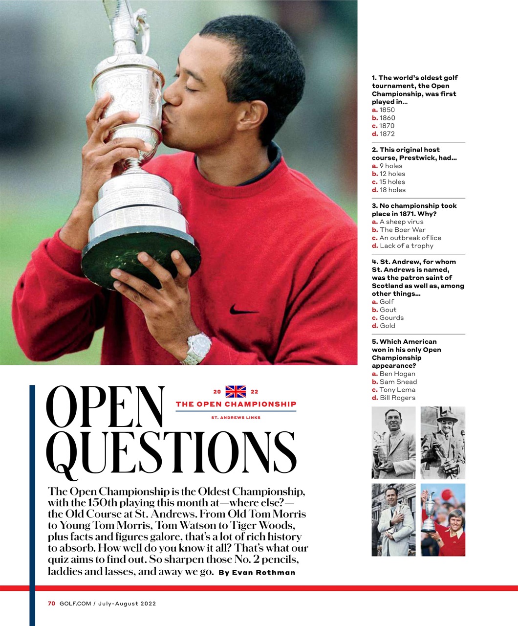 Golf Magazine Preview Pages