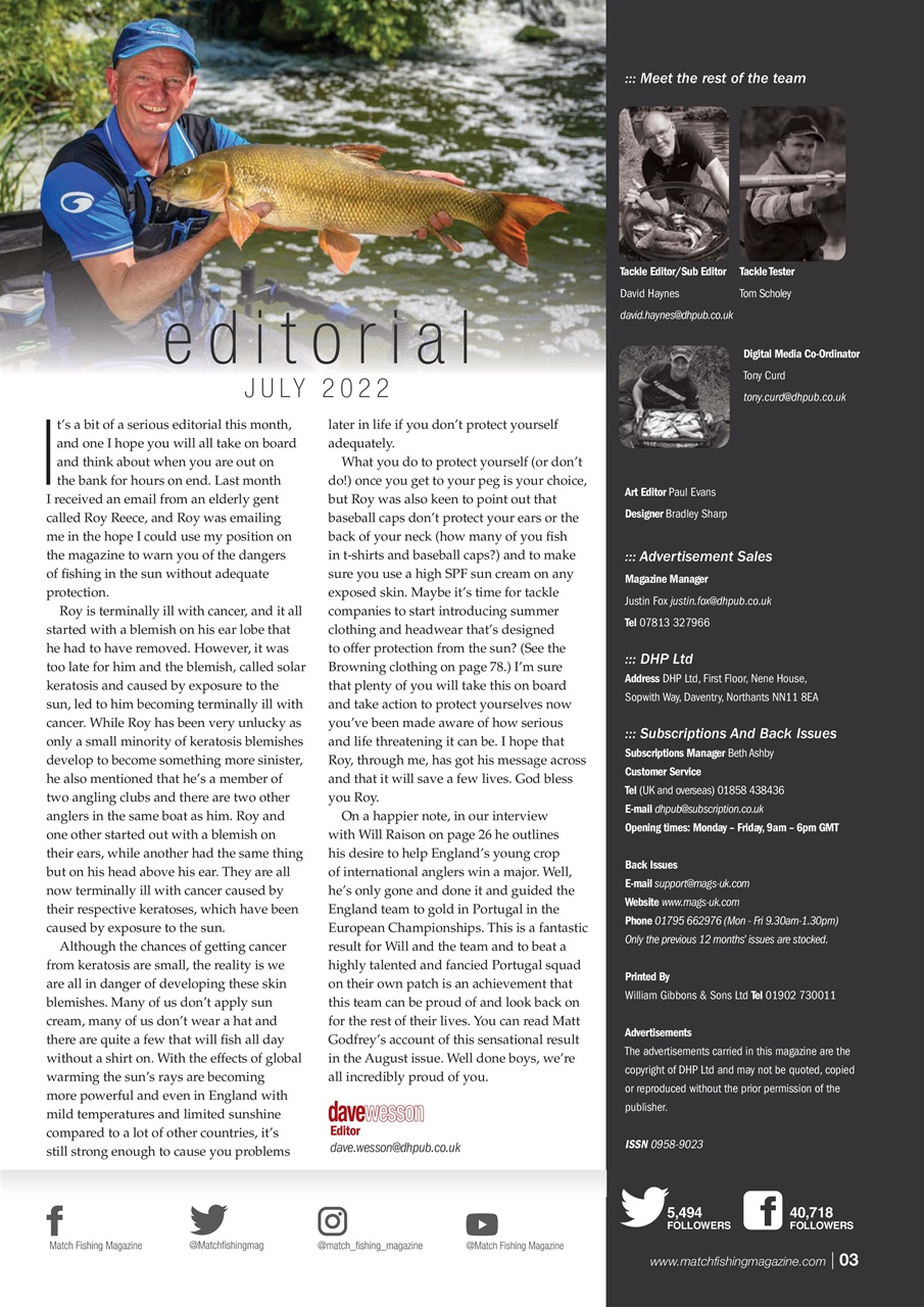 Match Fishing Preview Pages