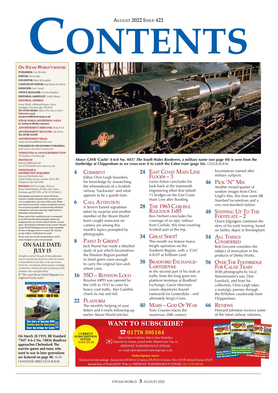 Steam World Preview Pages