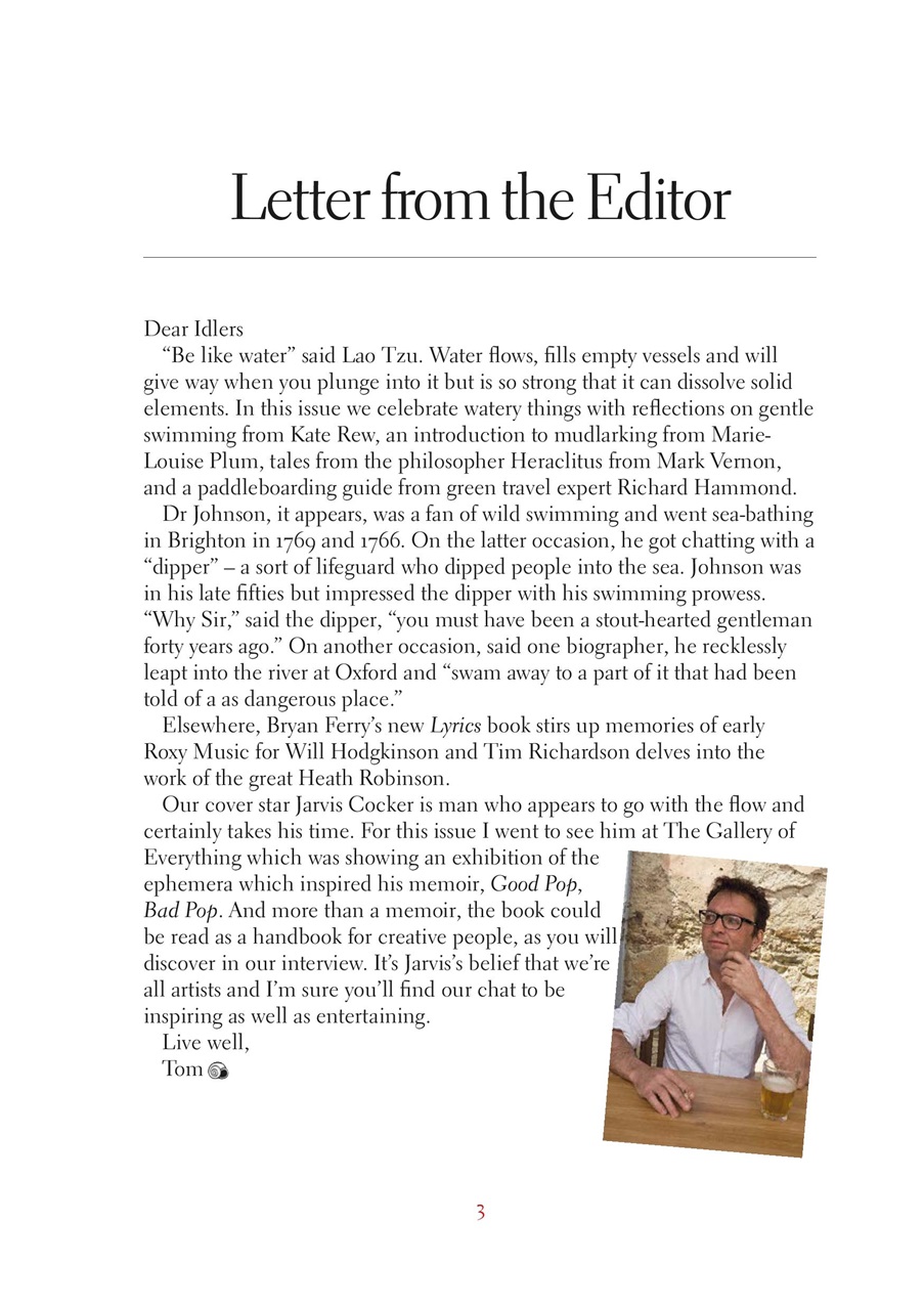 The Idler Magazine Preview Pages