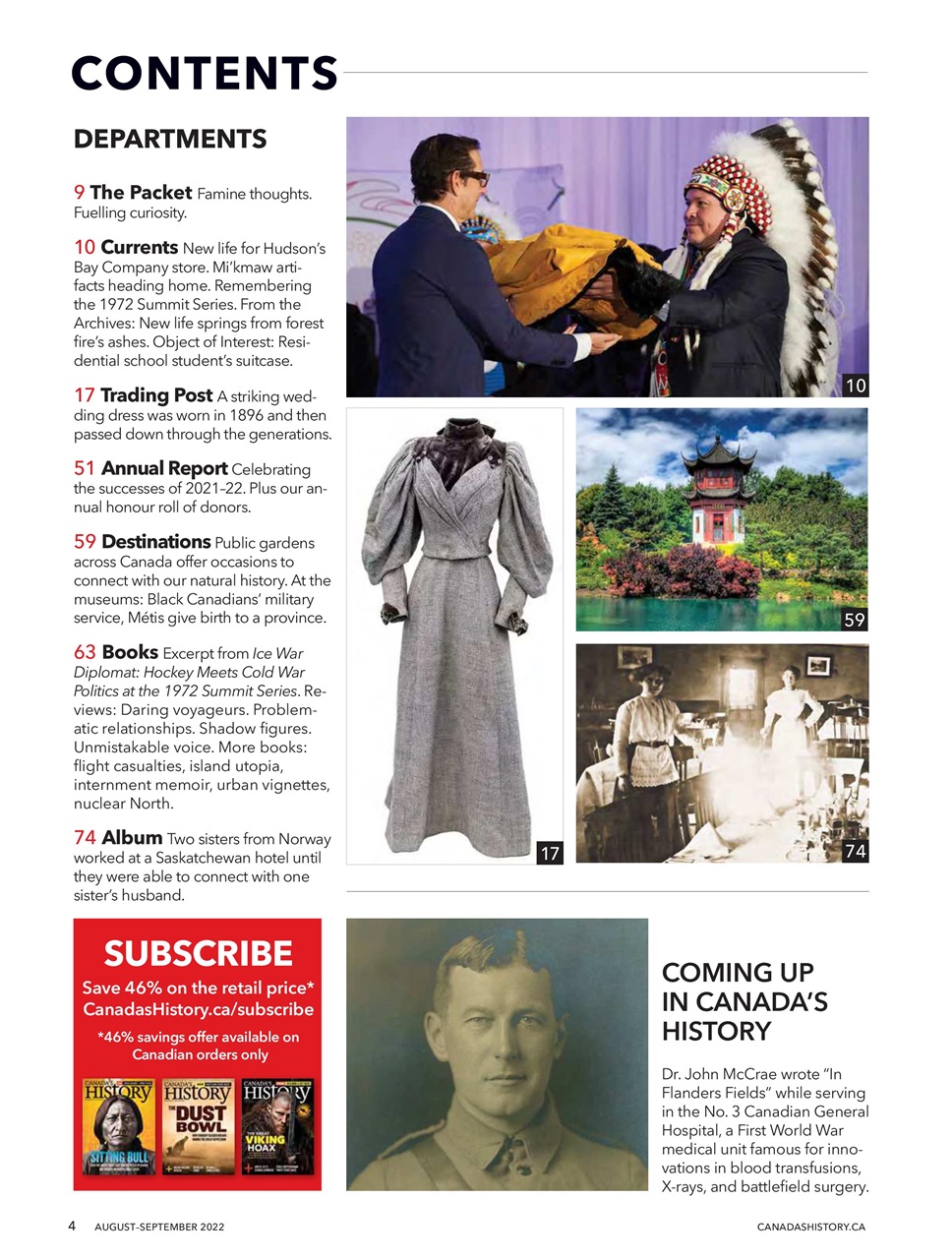 Canada's History Preview Pages