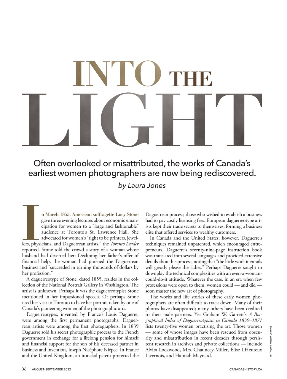 Canada's History Preview Pages