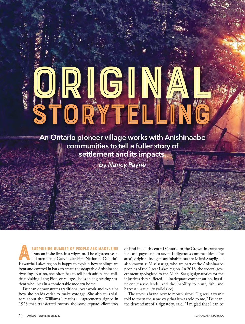 Canada's History Preview Pages