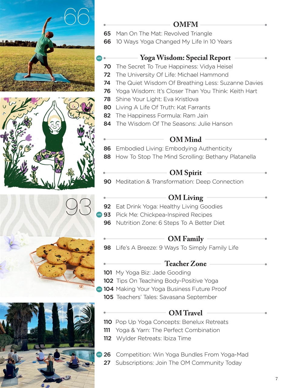 OM Yoga Magazine Preview Pages