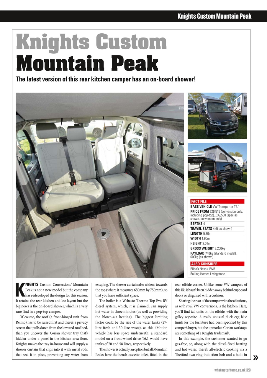 What Motorhome magazine Preview Pages
