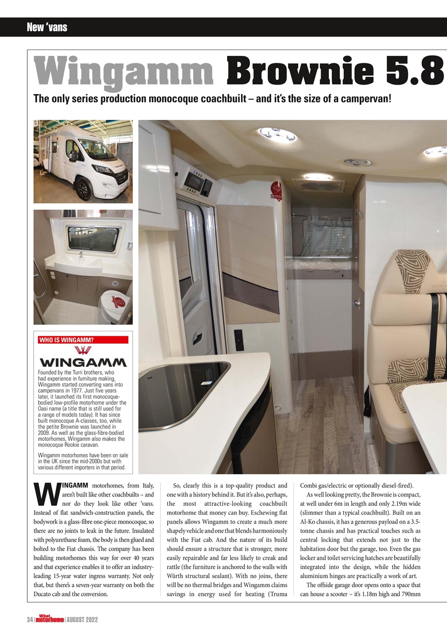 What Motorhome magazine Preview Pages