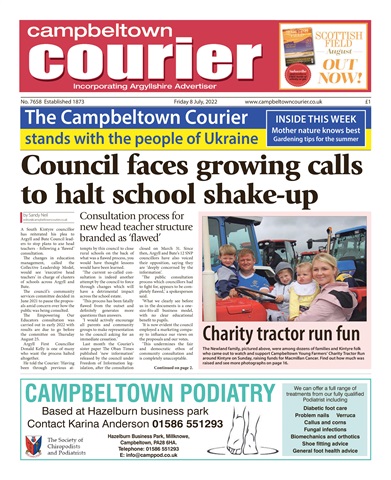 Campbeltown Courier issue 08/07/2022