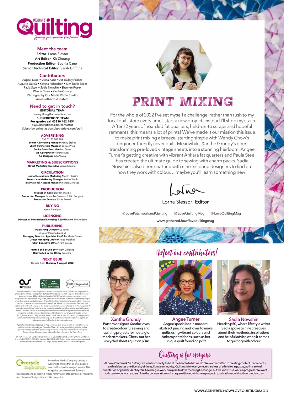 Love Patchwork & Quilting Preview Pages