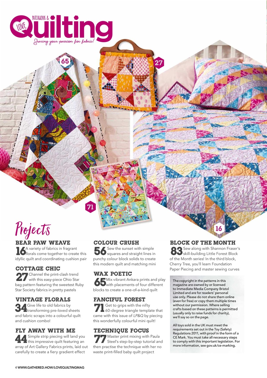 Love Patchwork & Quilting Preview Pages