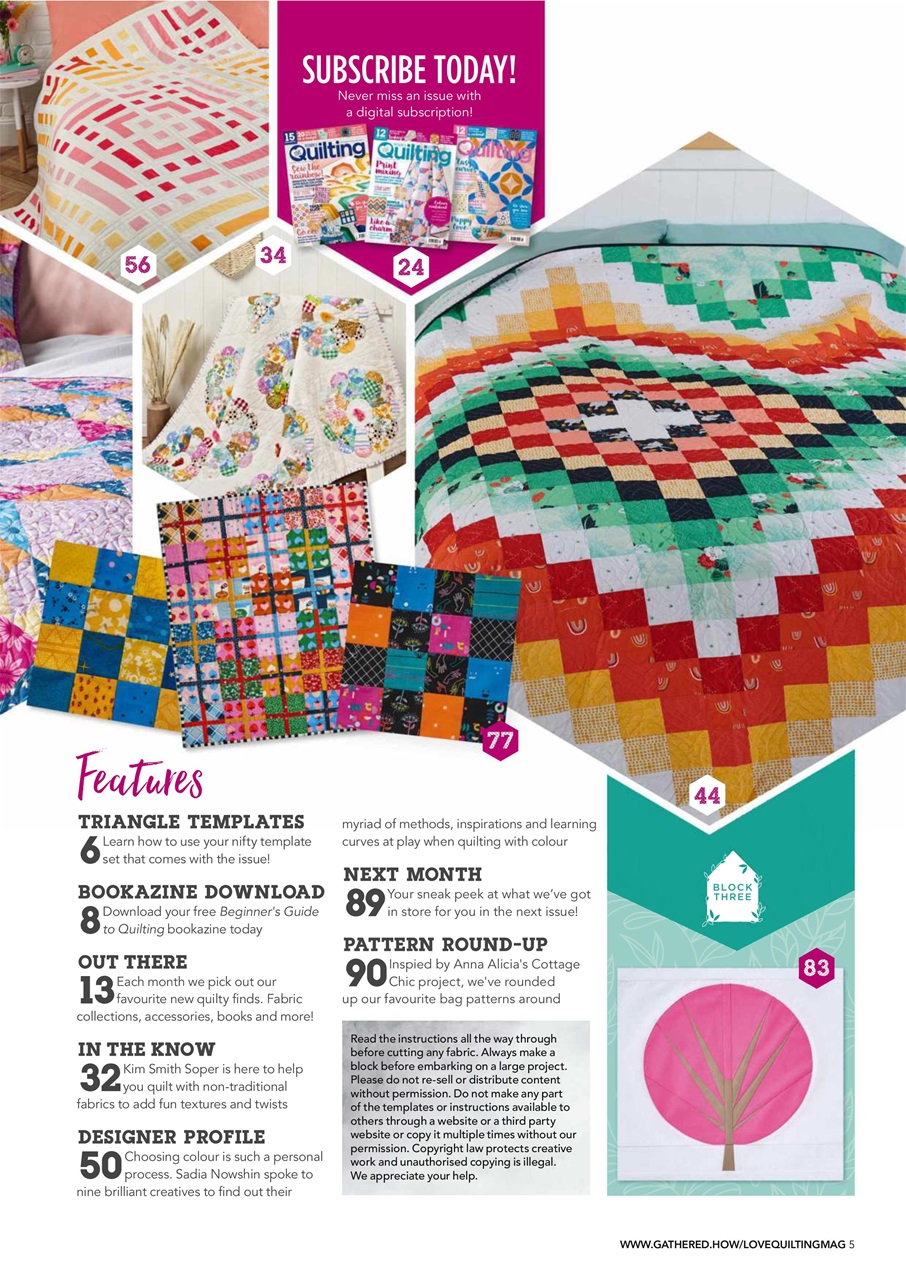 Love Patchwork & Quilting Preview Pages