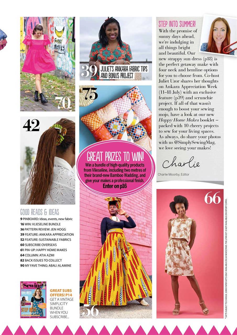 Simply Sewing Preview Pages