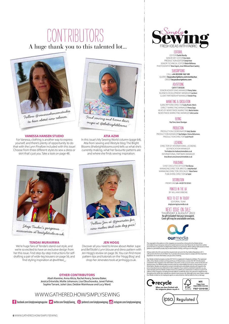 Simply Sewing Preview Pages