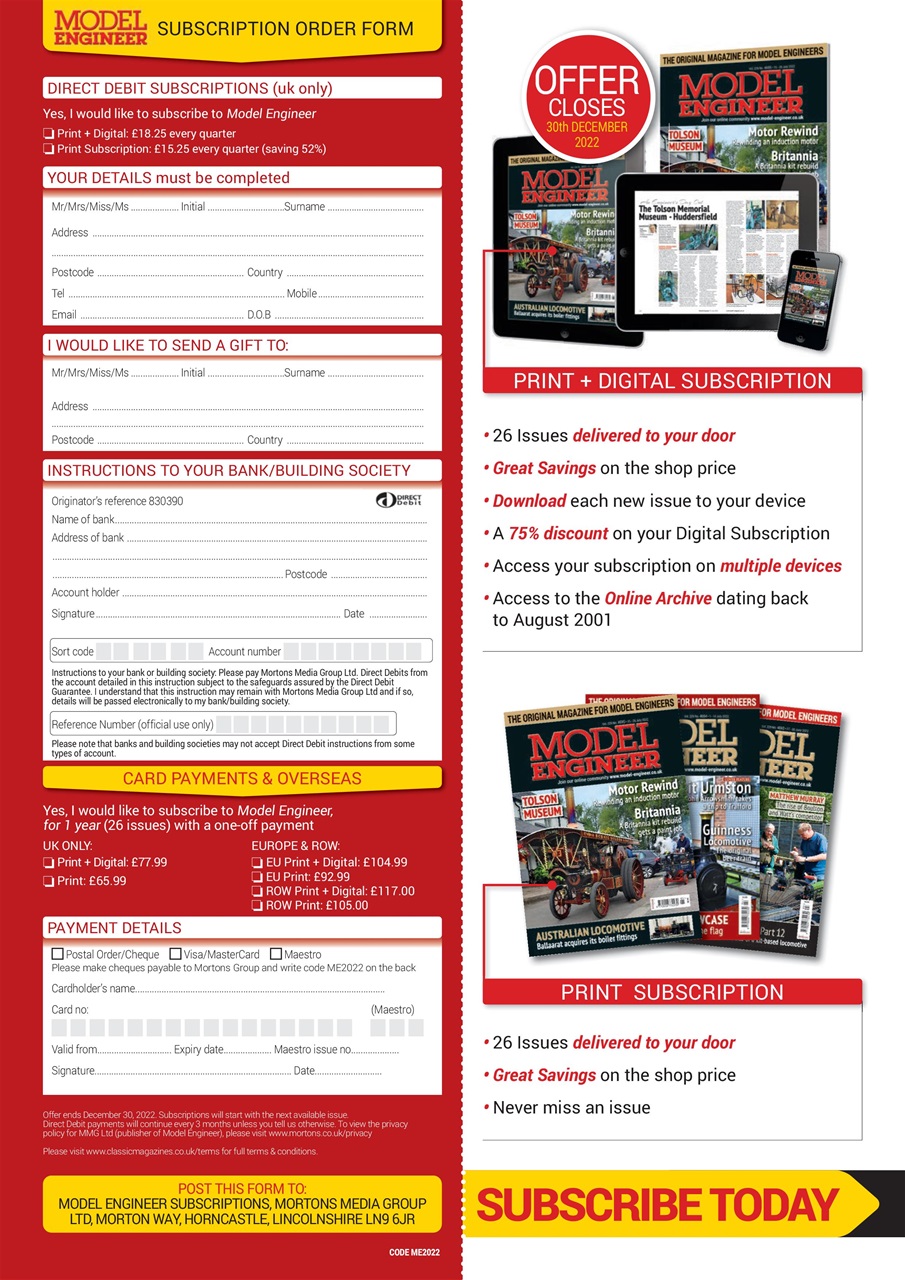 Model Engineer Preview Pages