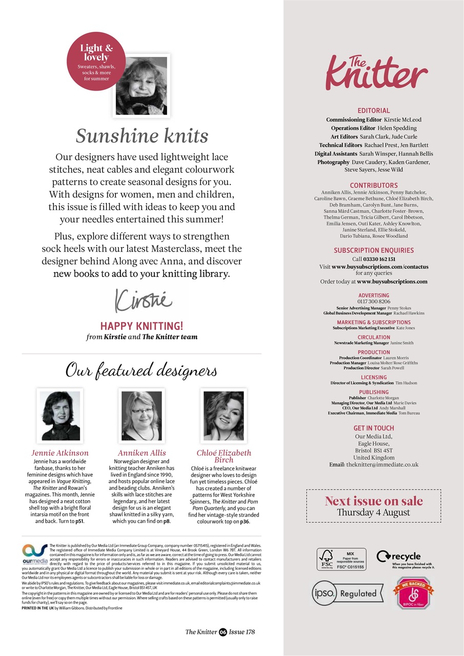 The Knitter Preview Pages