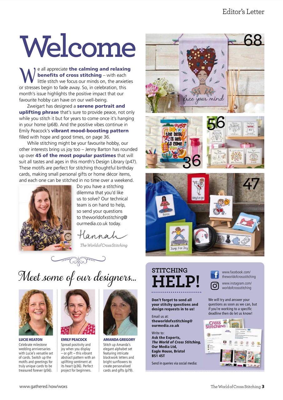 The World of Cross Stitching Preview Pages