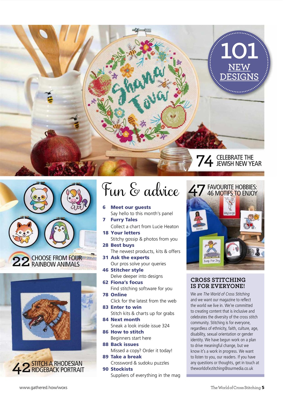The World of Cross Stitching Preview Pages